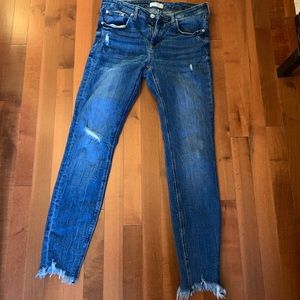 Zara cut off jeans